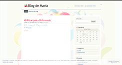 Desktop Screenshot of mariamancera.wordpress.com