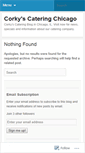Mobile Screenshot of corkyscatering.wordpress.com