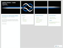 Tablet Screenshot of andrewjackie.wordpress.com