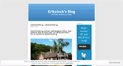 Desktop Screenshot of erikzinck.wordpress.com