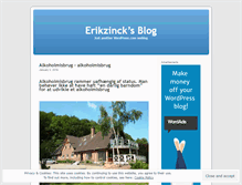 Tablet Screenshot of erikzinck.wordpress.com