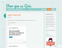 Tablet Screenshot of bemquesequis.wordpress.com