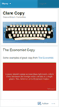 Mobile Screenshot of clarecopy.wordpress.com