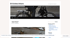 Desktop Screenshot of elciclistaurbano.wordpress.com