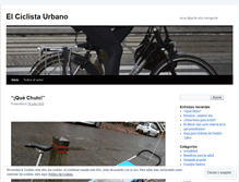 Tablet Screenshot of elciclistaurbano.wordpress.com