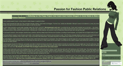 Desktop Screenshot of fashionistabrie.wordpress.com