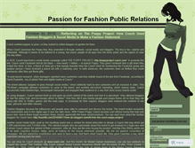 Tablet Screenshot of fashionistabrie.wordpress.com