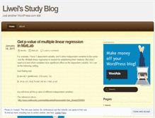 Tablet Screenshot of liweiliu.wordpress.com