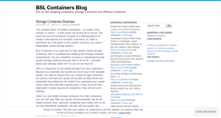 Desktop Screenshot of bslcontainers.wordpress.com