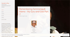 Desktop Screenshot of nandinimuthuswamy.wordpress.com