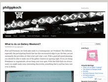 Tablet Screenshot of philippkoch.wordpress.com