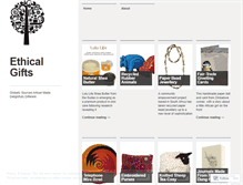 Tablet Screenshot of ethicalgiftsau.wordpress.com