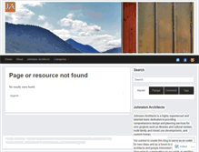 Tablet Screenshot of johnstonarchitects.wordpress.com