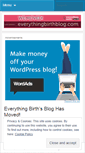 Mobile Screenshot of everythingbirth.wordpress.com