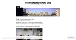 Desktop Screenshot of internfirstgetpaidlater.wordpress.com