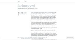 Desktop Screenshot of larburpywi.wordpress.com
