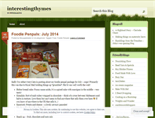 Tablet Screenshot of interestingthymes.wordpress.com
