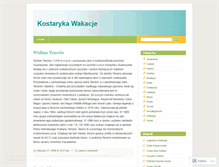 Tablet Screenshot of kostarykawakacje.wordpress.com