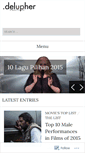 Mobile Screenshot of delupher.wordpress.com