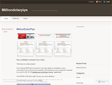 Tablet Screenshot of milliondolarpipsdotwordpressdotcom.wordpress.com