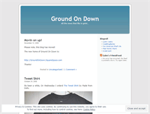 Tablet Screenshot of groundondown.wordpress.com