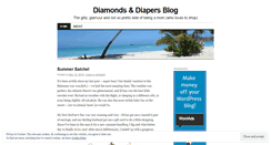 Desktop Screenshot of diamondsanddiapers.wordpress.com