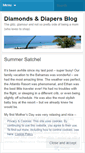 Mobile Screenshot of diamondsanddiapers.wordpress.com