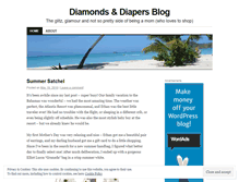 Tablet Screenshot of diamondsanddiapers.wordpress.com