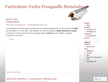 Tablet Screenshot of carlosfranganillo.wordpress.com