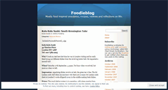 Desktop Screenshot of foodieblog.wordpress.com