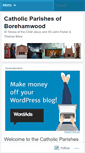 Mobile Screenshot of catholicparishesofborehamwood.wordpress.com
