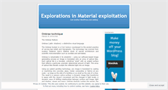 Desktop Screenshot of materialxp.wordpress.com