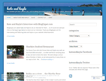 Tablet Screenshot of kateandkayla.wordpress.com