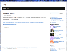 Tablet Screenshot of luceparker.wordpress.com