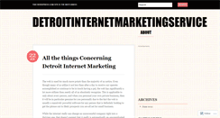 Desktop Screenshot of detroitinternetmarketingservice.wordpress.com