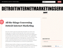 Tablet Screenshot of detroitinternetmarketingservice.wordpress.com