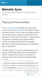 Mobile Screenshot of memeticsyns.wordpress.com