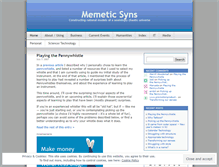 Tablet Screenshot of memeticsyns.wordpress.com