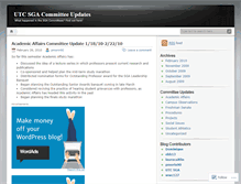Tablet Screenshot of committeeupdates.wordpress.com