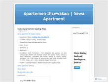 Tablet Screenshot of apartemendisewakan.wordpress.com
