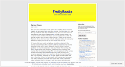 Desktop Screenshot of emilybooks.wordpress.com