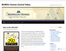 Tablet Screenshot of mcmillinhomes.wordpress.com