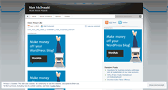 Desktop Screenshot of matt1mcdonald.wordpress.com