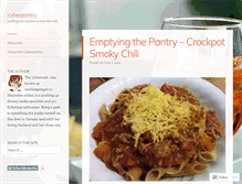 Tablet Screenshot of cyberpantry.wordpress.com