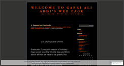 Desktop Screenshot of garrialiabdi.wordpress.com