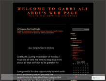 Tablet Screenshot of garrialiabdi.wordpress.com