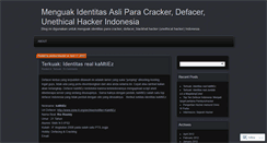 Desktop Screenshot of pemburuhacker.wordpress.com