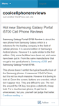 Mobile Screenshot of coolcellphonereviews.wordpress.com