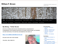 Tablet Screenshot of billbrownwritesnovels.wordpress.com