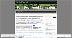 Desktop Screenshot of fairdealfooduk.wordpress.com